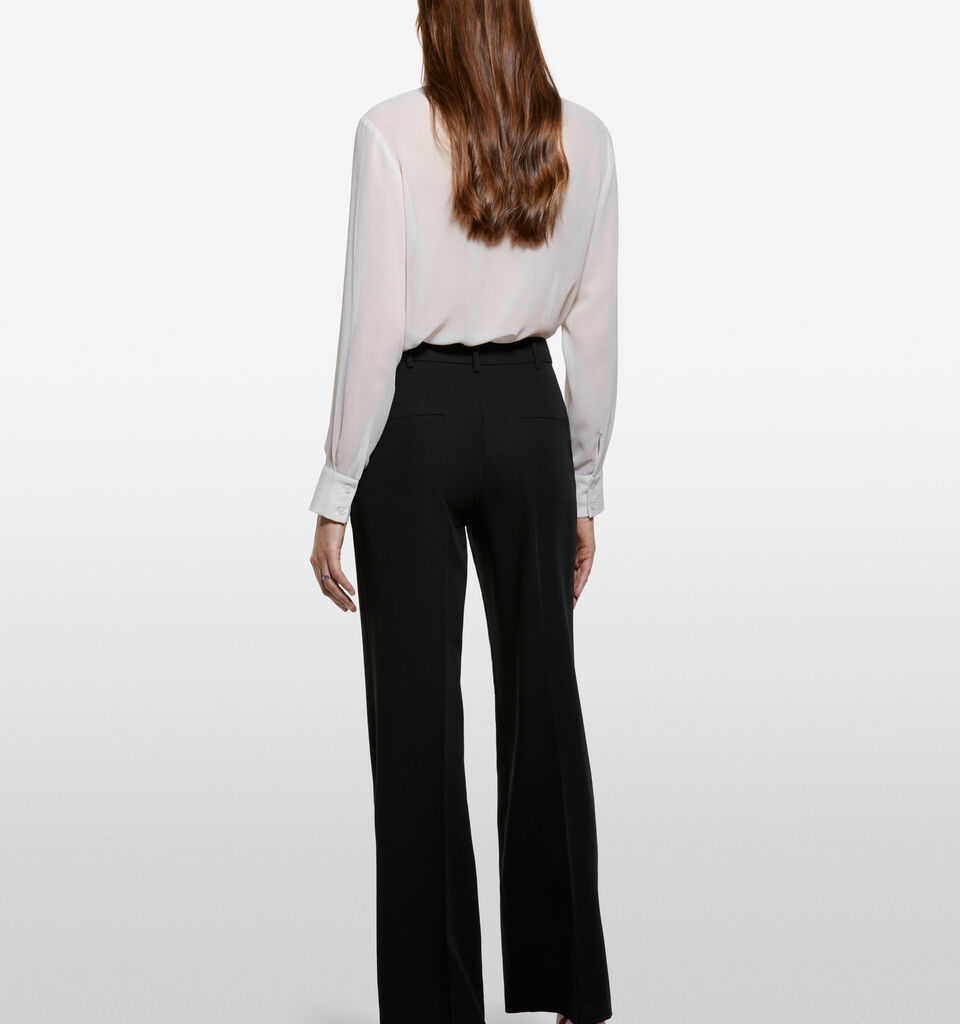 Schwarze Palazzohose - palazzo hosen für damen - Schwarz | Sisley image number 2
